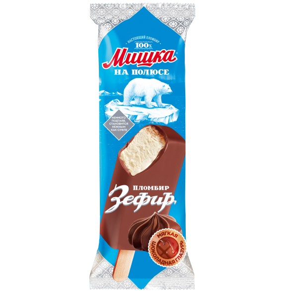 "МИШКА НА ПОЛЮСЕ" эскимо пломбир зефир 